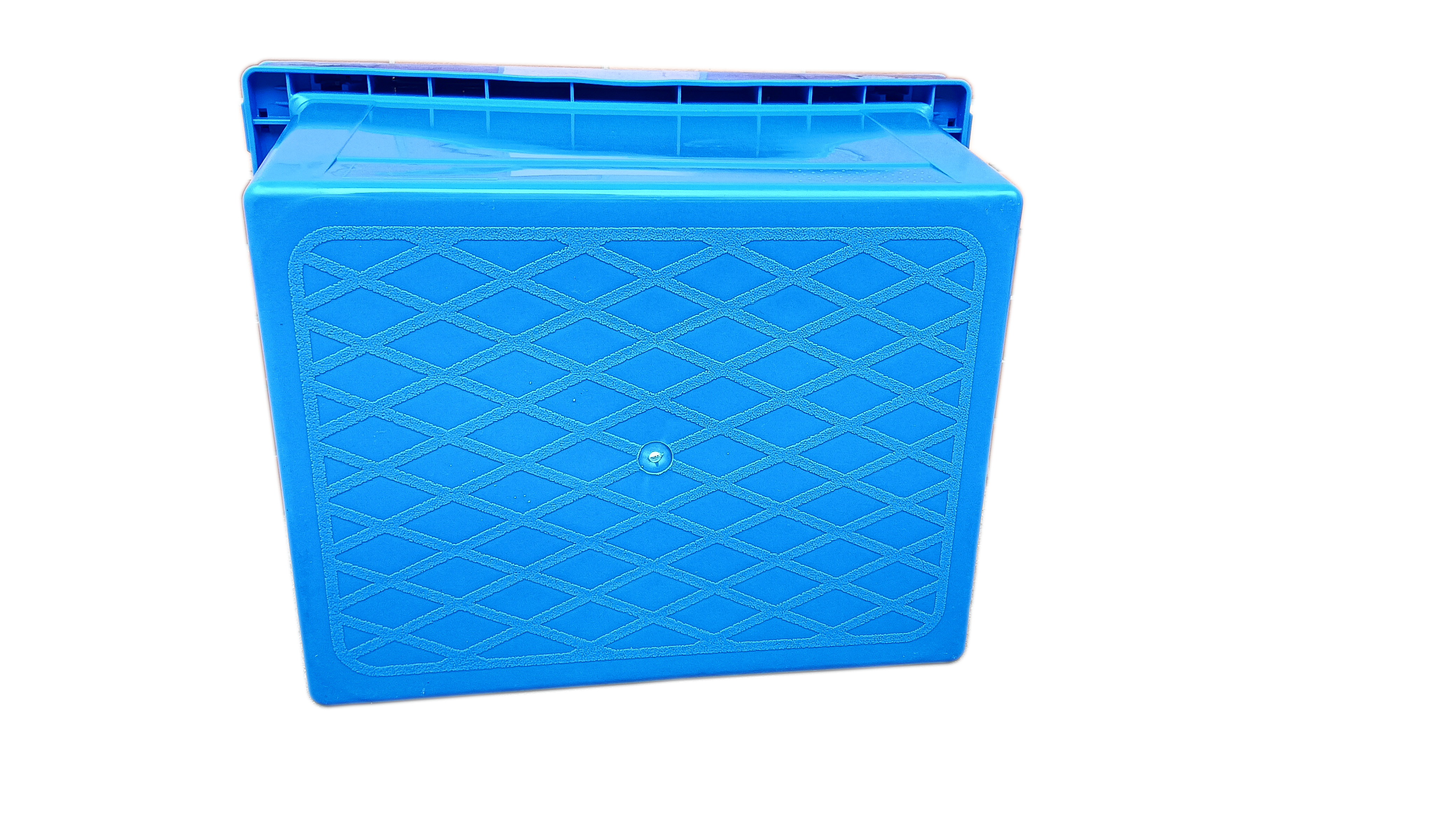Small totebox with steel rod hinges logo printing on both sides
