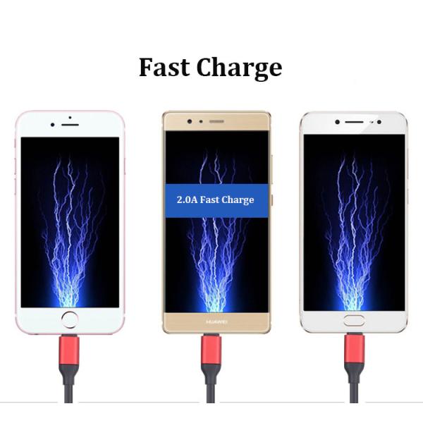 1.2 M 3 in1 Multi-Function Durable TPE Micro USB Type C charging Cable Cord For iPhone and Samsung smartphones