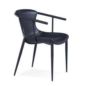 Buy cheap Modern Metal Wood 51x60x80cm Black Painted Dining Chairs from wholesalers