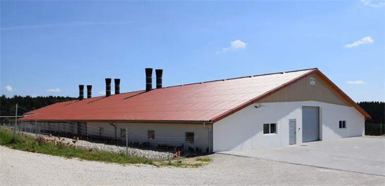 Prefabricated/ Prefab Light Steel Frame Construction Structure Modular Design Frame Chicken Poultry Farm House
