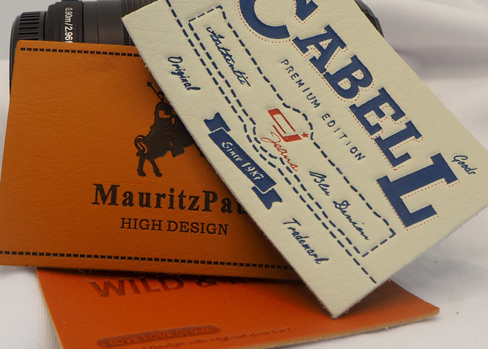 China Laser Engraved Leather Patches on sale