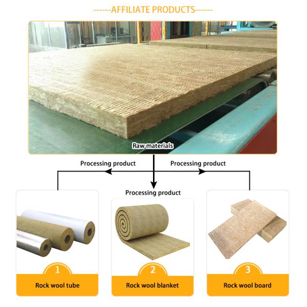 30 - 100mm Thickness Insulation Material Rock Wool Board For Wall Insulation