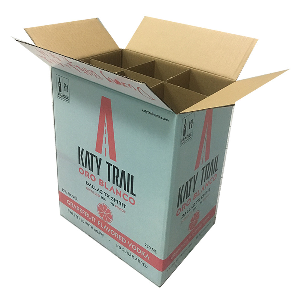 6 Bottle Wine Shipper Round Box Packaging Made Of Recyclable Paper Material Structure