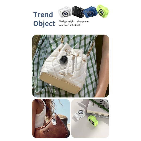 Mini Keychain Camera With Screen HD 1080P Portable Retro Kids Cam Ultra Compact Pocket DV Video Recorder