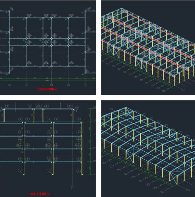 Q235B Q355B Floor Area Multi Span Steel Buildings Factory Expansion Space