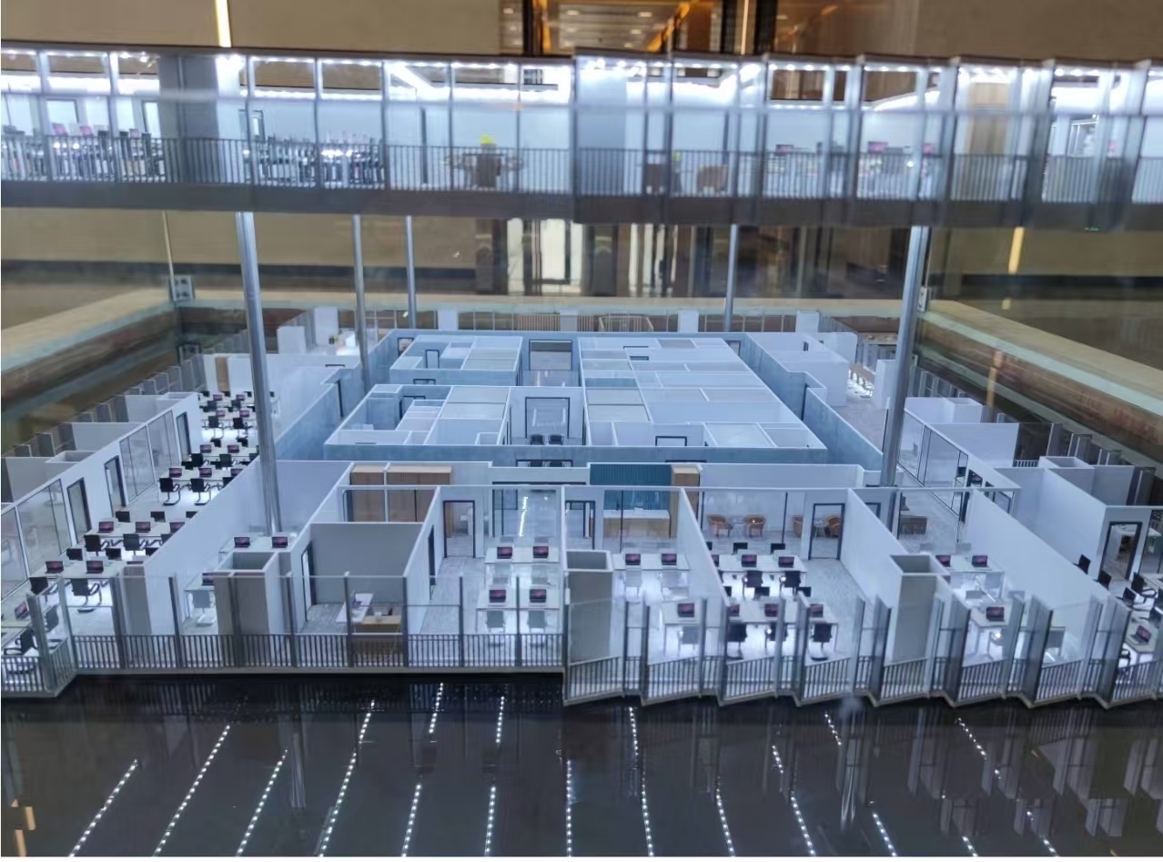 High Precision 1:150 Scale Model Factory Architectural Scale Models With LED Lighting