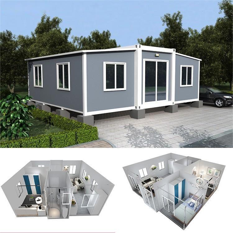 Steel Fabricated Home Building 20ft 40ft Prefabricated Expandable Shipping Container House