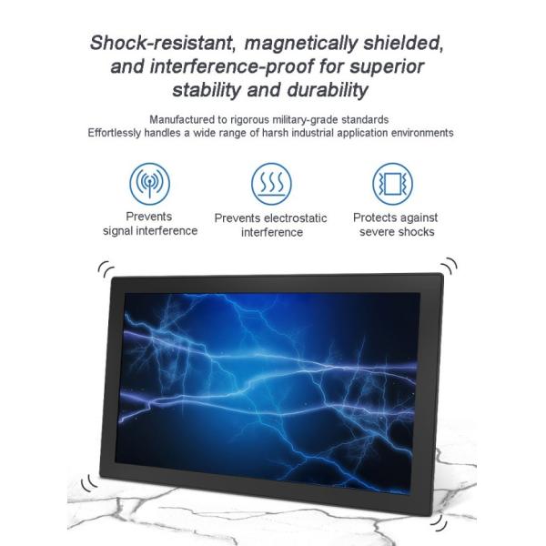 Industrial 21.5 Inch RS232 All-In-One Computer IP65 Waterproof I3 I5 J1900 CPU Outdoor High-Brightness Industrial PC