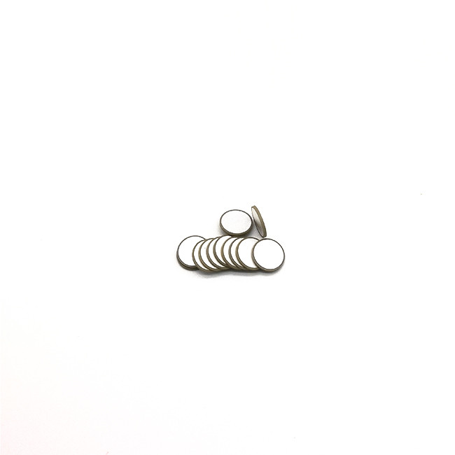 8mm Zircon Piezo Ceramic Disc , High Precision Small Piezoelectric Element
