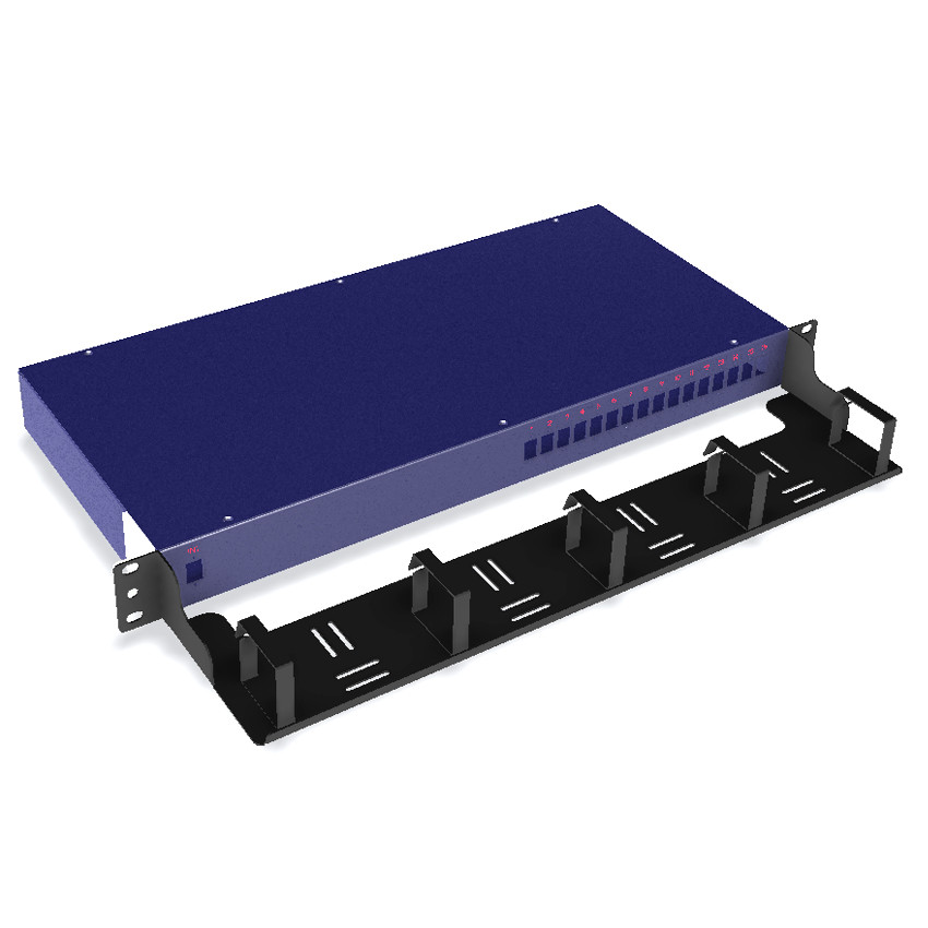 45x483x110mm 1U Cable Management Panel With Metal Rings Network Tray