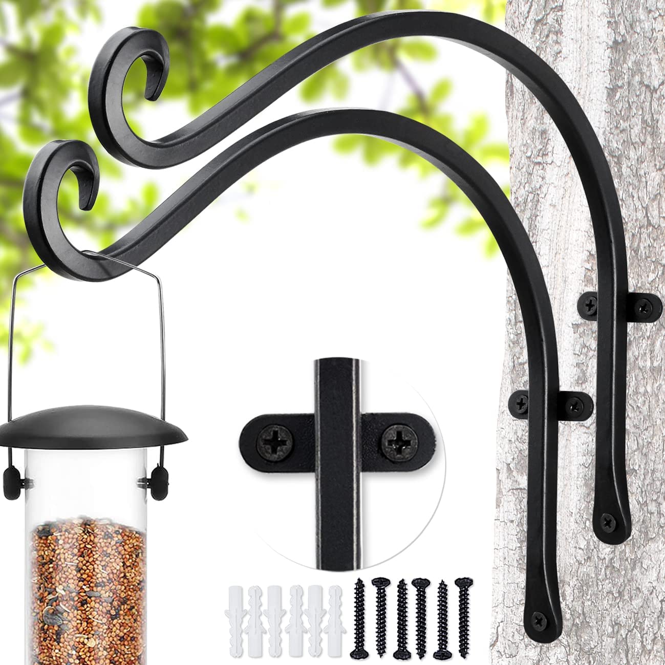 Surealong macrame hanging plant bracket for plant hangers powder coating for support