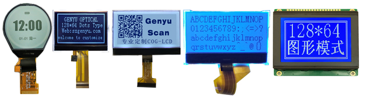 1.3inch GY128128-23 Round LCD Module 4-Spi FSTN Custom Monochrome Dot Matrix Clock COG LCD Screen 128x128 Circle Display