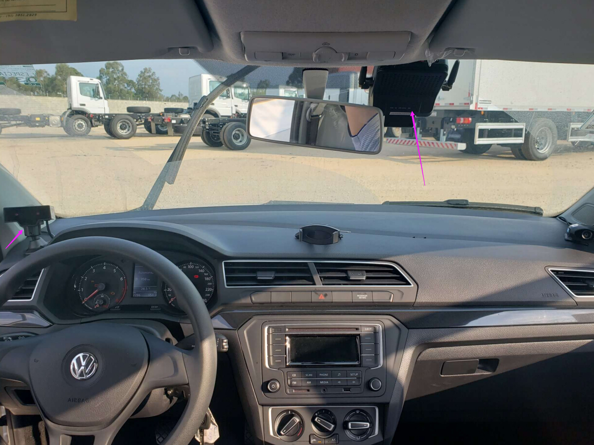 4G GPS Wifi AHD Dashcam Collision Detection System for Smart AI ADAS 4CH Video Recording