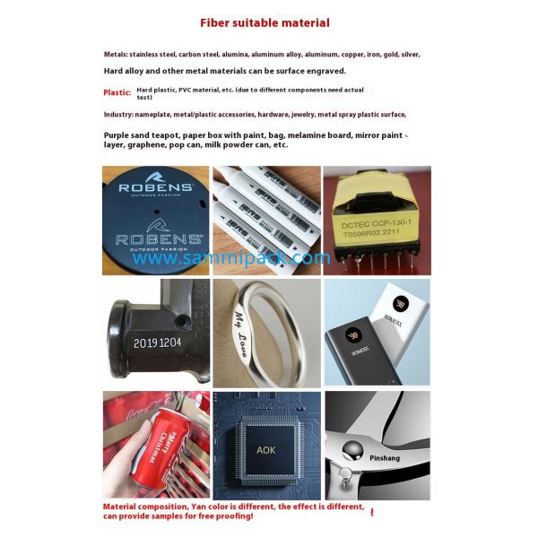 Durable 20W Laser Metal Fiber Marking Machine Small Automatic Electric Coding Machine with Competitive Price Plastic Packaging