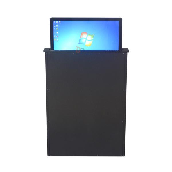 Conference Table Motorized Retractable Pop up Monitor LCD Monitor Lift With Anti-pinch Hand Protection