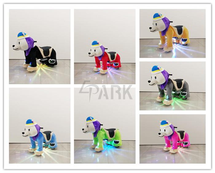 Entertainment Indoor Plush Toy Game Machine / Animal Toy Motorcyle Kiddie Ride