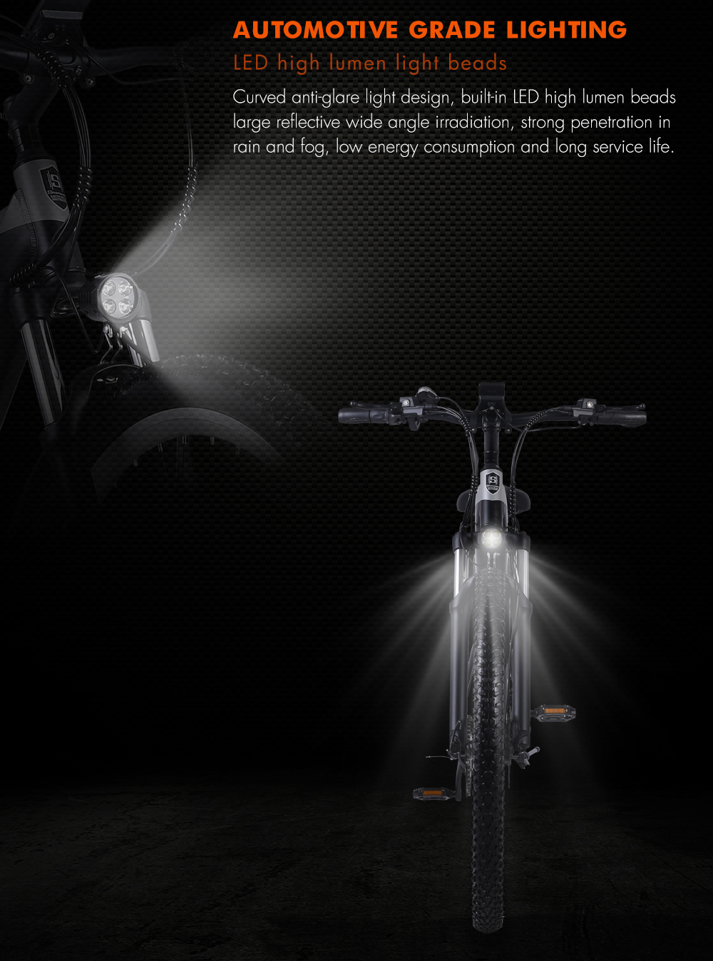 Aluminum Alloy Commuting Electric Bike 7 Speed 48V 17Ah 500W Electric City Bicycle