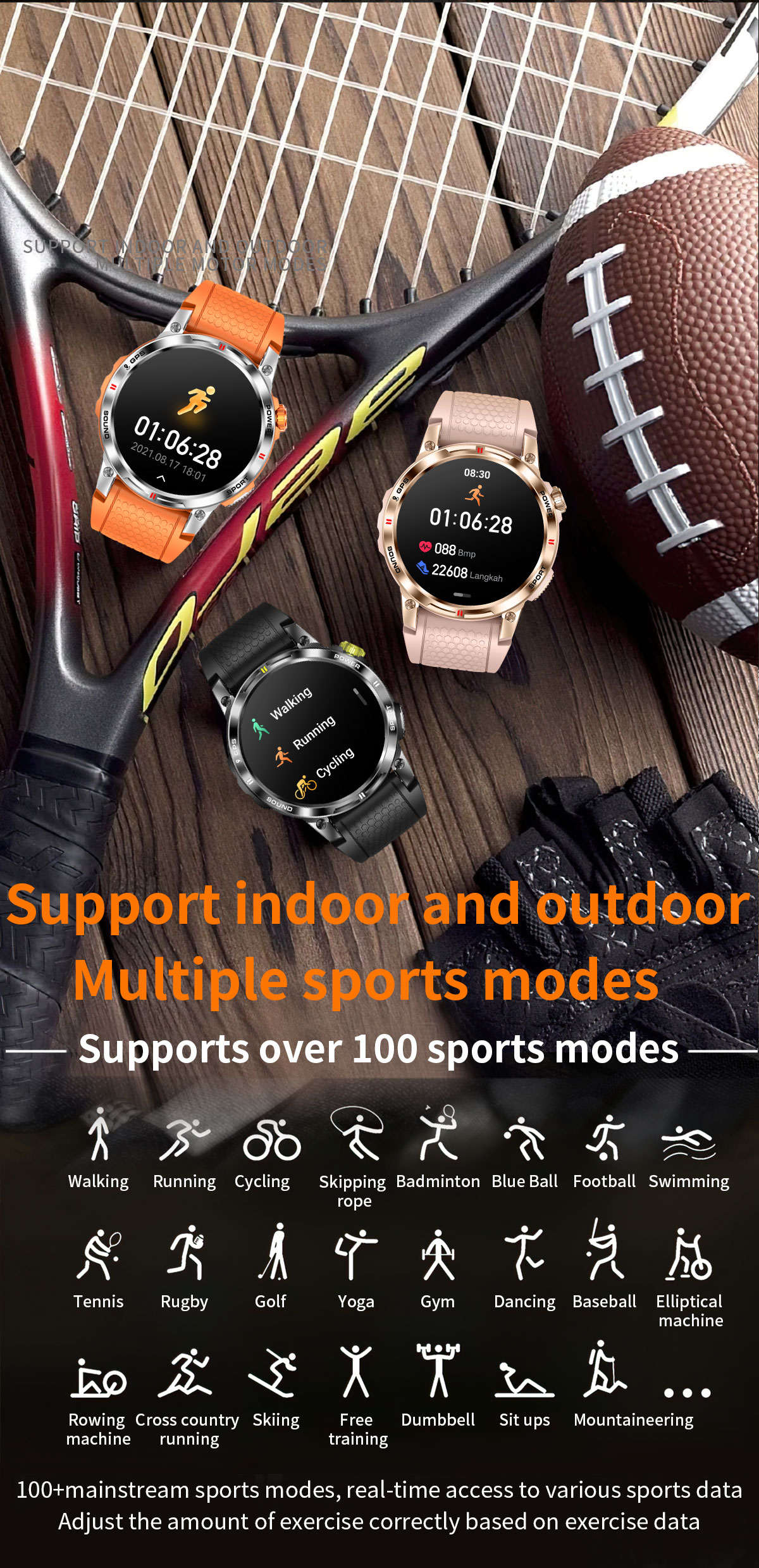 NX18 Pro 1.5-inch AMOLED Smart Watch with GPS Tracker and IP68 Waterproof
