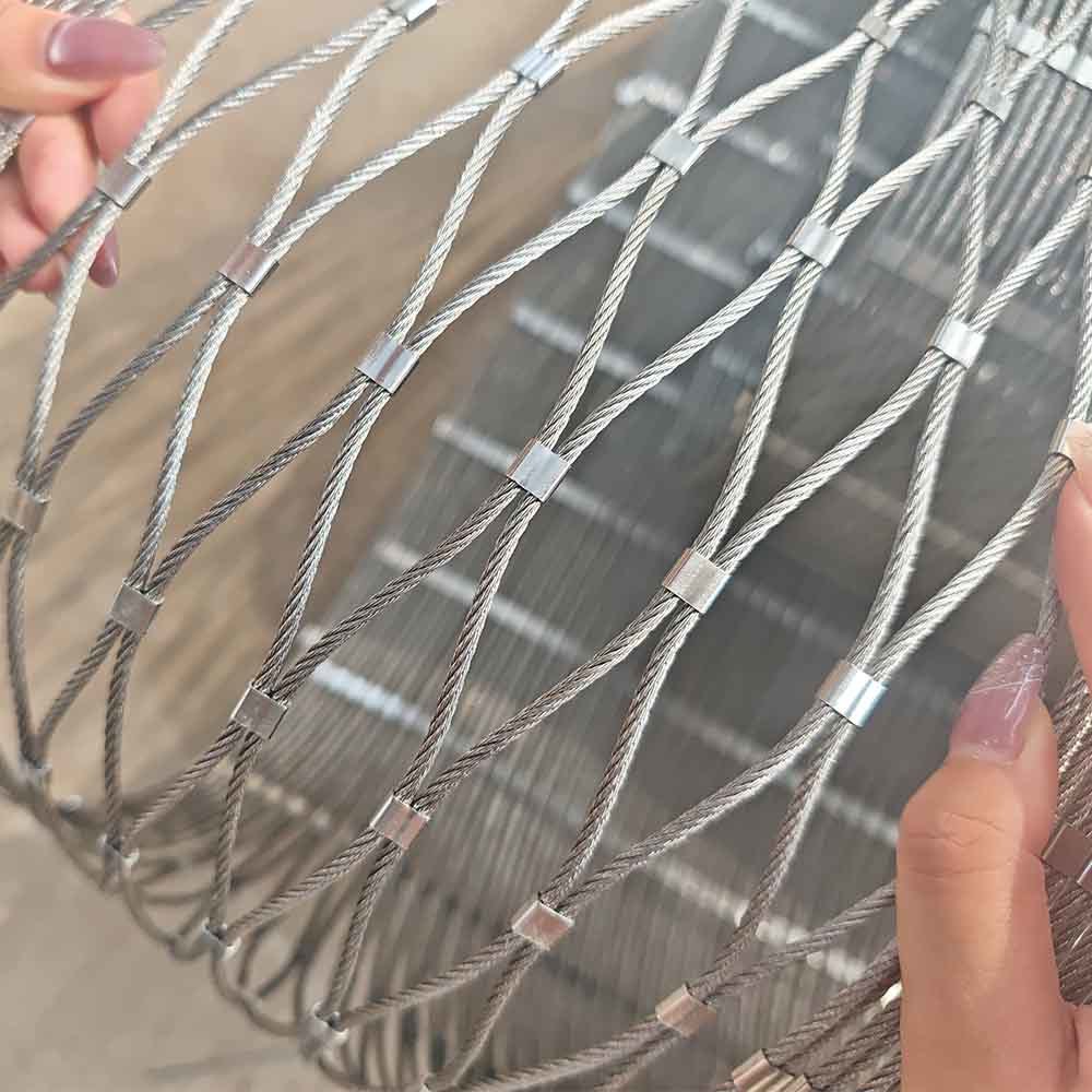 Battlefield Defense Woven Anti Drone Netting Stainless Steel Rope Netting