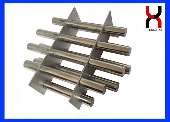 Industrial Strong Neodymium Hopper Magnet , Round / Rectangle Shape Magnetic Filter