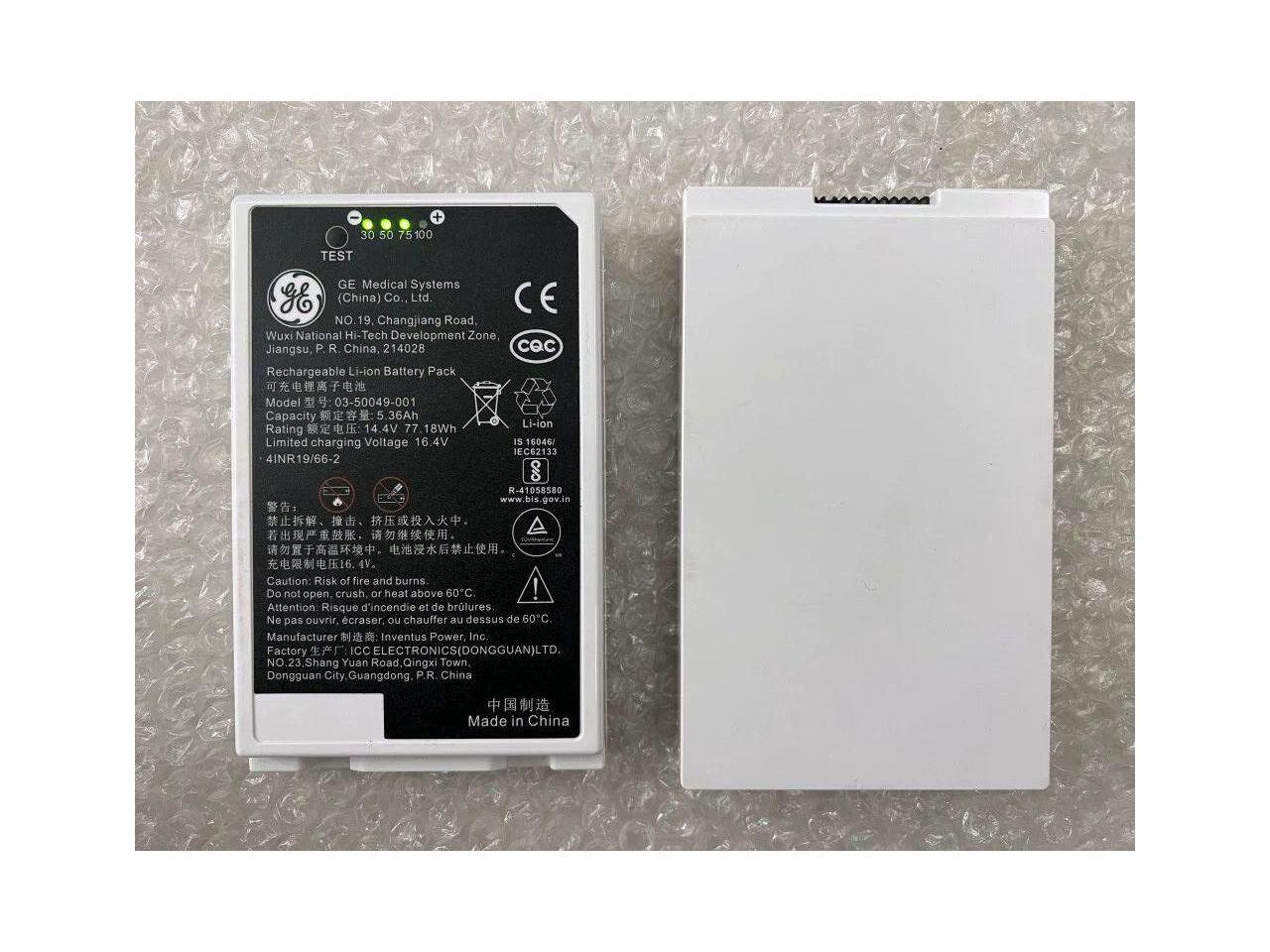 GE 03-50049-001 Patient Monitor Accessories Rechargeable Lithium Battery
