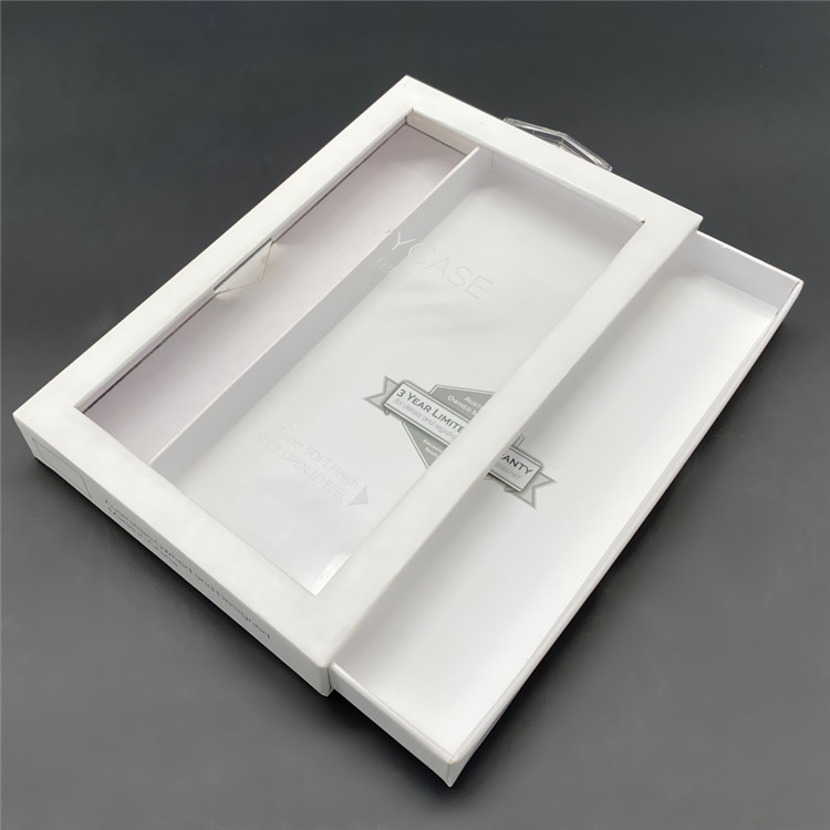 Quality Luxury White Packaging Box For Phone Case With Handle for sale