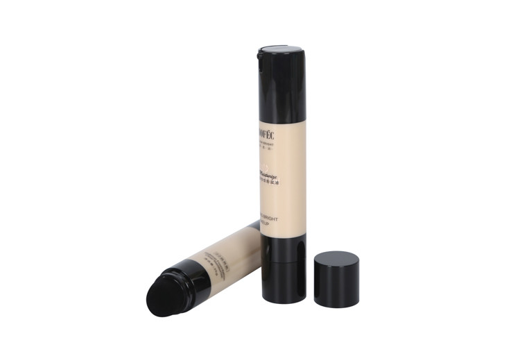 Custom Ppma Cosmetic Pump Bottle With Ended Brush