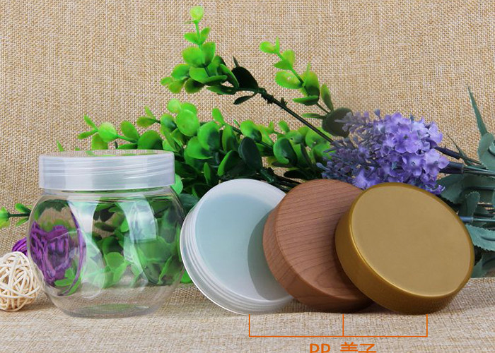 Special Style Clear Plastic Cylinder / Security Screw Cap Bottle Food Grade