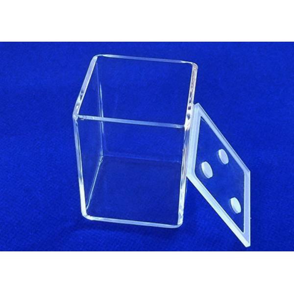 Transparent Glass Quartz Urn , Technical Glass Products Hardware Anti Corrosion