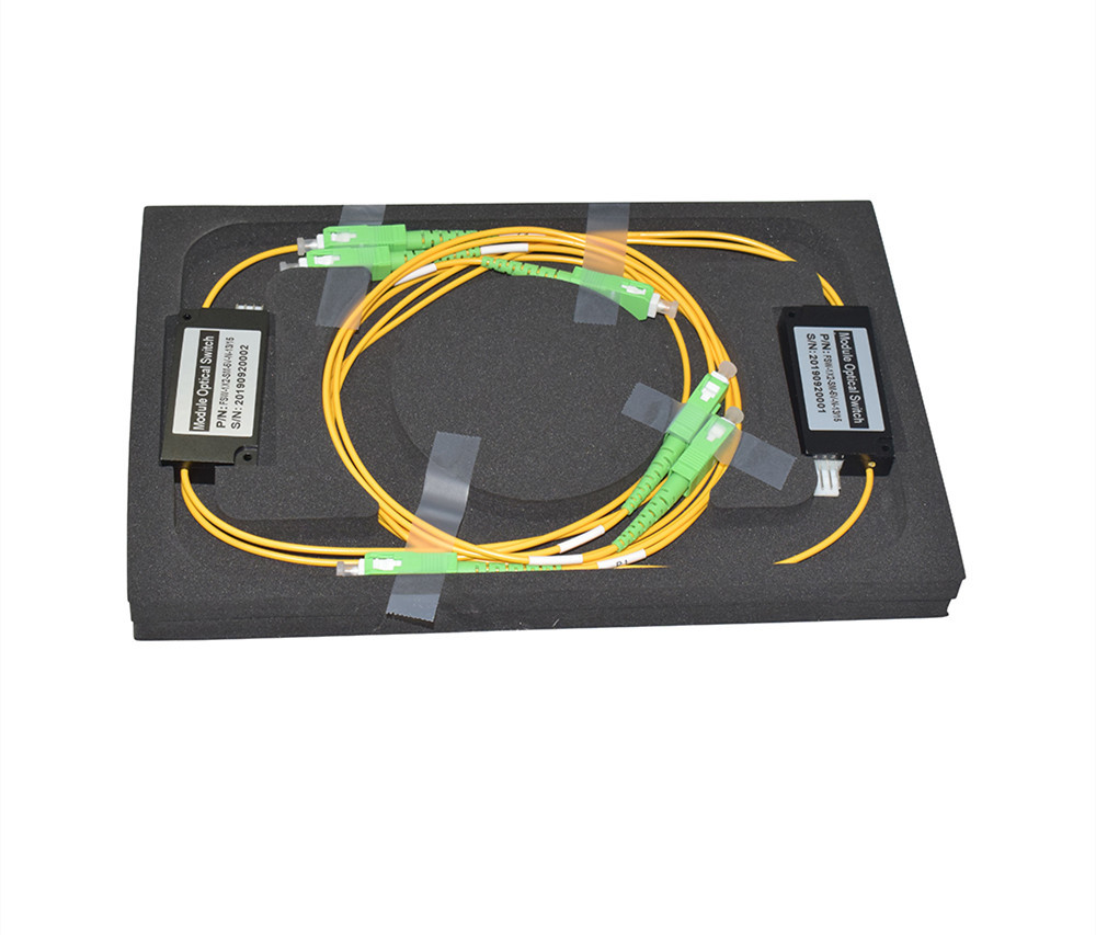 3V 5V SM MM 1310 1550nm 1x2 Mechanical Optical Switch