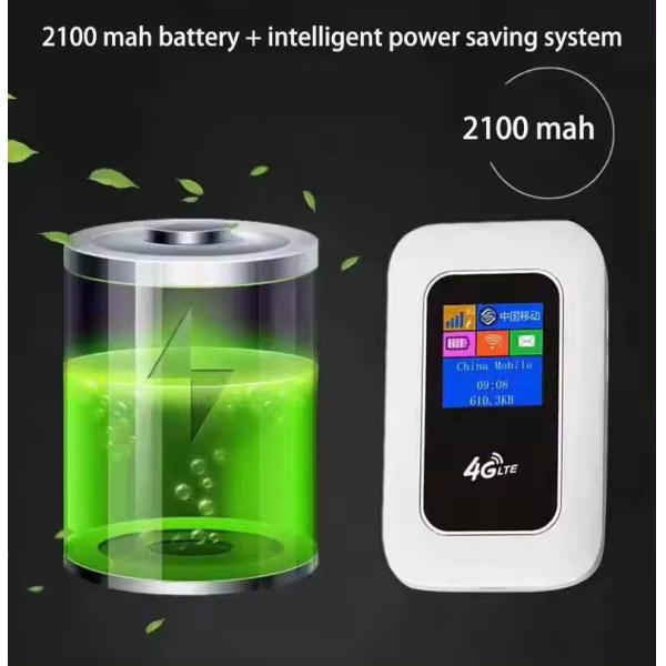 High Speed Portable 4G Modem With Sim Crad WiFi Router 300M With 2100mAH Battery Power Bank Wireless Router
