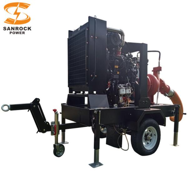 50HP Dry Priming Pump Diesel Engine Self Priming Centrifugal Water Pump 44KW