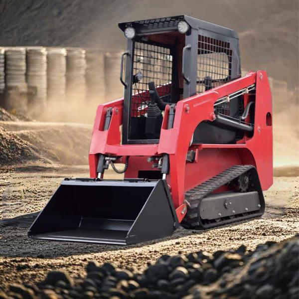 Mini Skid Steer Loader Reliable Operation Efficient Excavation Heavy-Duty Construction Work Versatile Design