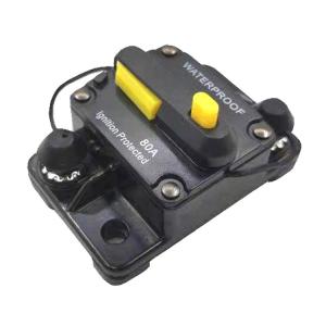 300A Circuit Breaker Surface Mount 24V With Yellow Button Switch