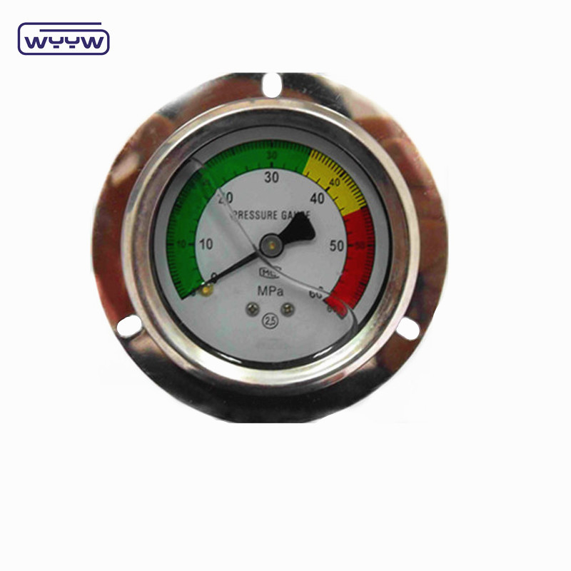Quality high quality hydraulic EN837-1 pressure gauge with front flange for sale