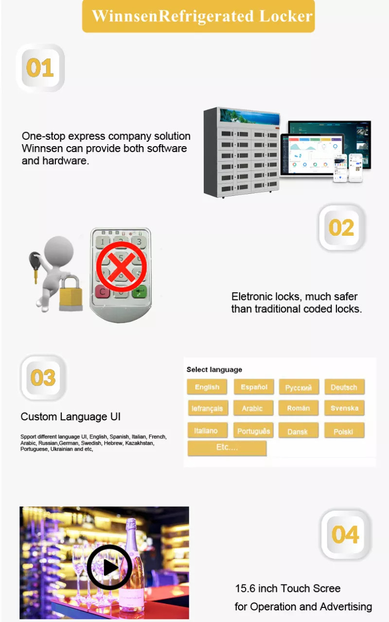 Winnsen Vegetable Refrigerated Locker Smart Electronic Goods Locker