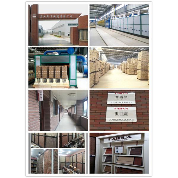 210*55 Wall decorative building materials clay thin veneer brick with turned color