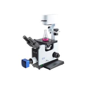 Quality Biological Trinocular Inverted Optical Microscope 25X Phase Contrast Objective for sale