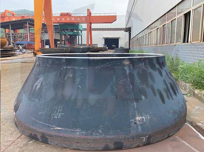 5800mm Diameter Toriconical Cone Tempered Dish Head For Pressure Vessel
