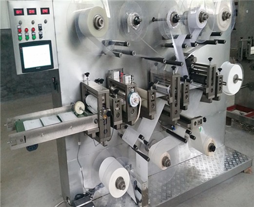 Electric Driven Wound Plaster and Adhesive Bandage Machine for 10x10cm Size Packaging