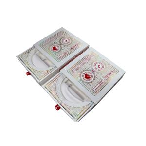 Custom Gift Box Packaging , Cardboard Paper Box With Ribbon Pull