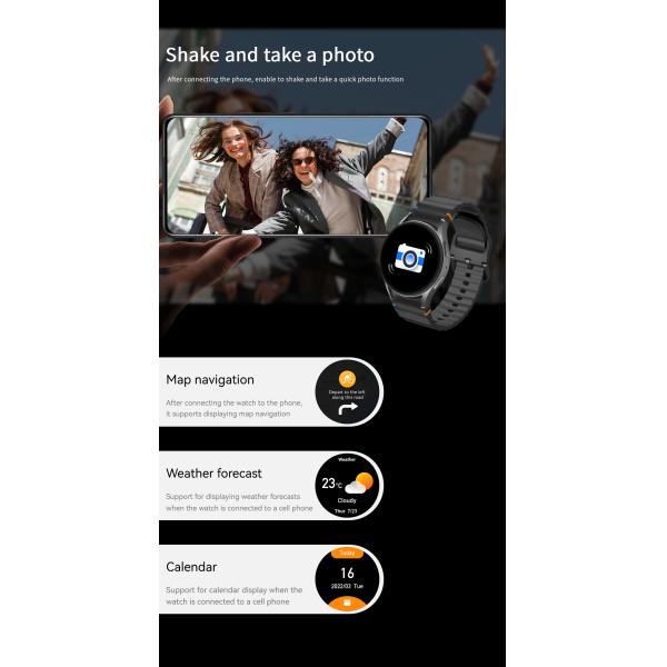 Waterproof BT call For Gift HD watch 7 mini Man Women AMOLED 1.5 inch HD Screen Heart Rate Smartwatch