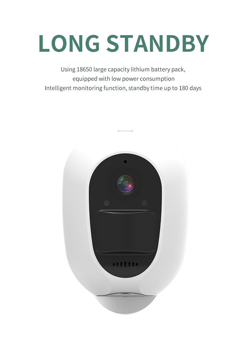 Glomarket Smart Two-Way Audio Home Camera Low Power 2MP Battery Wifi/4G Mini Video Camera