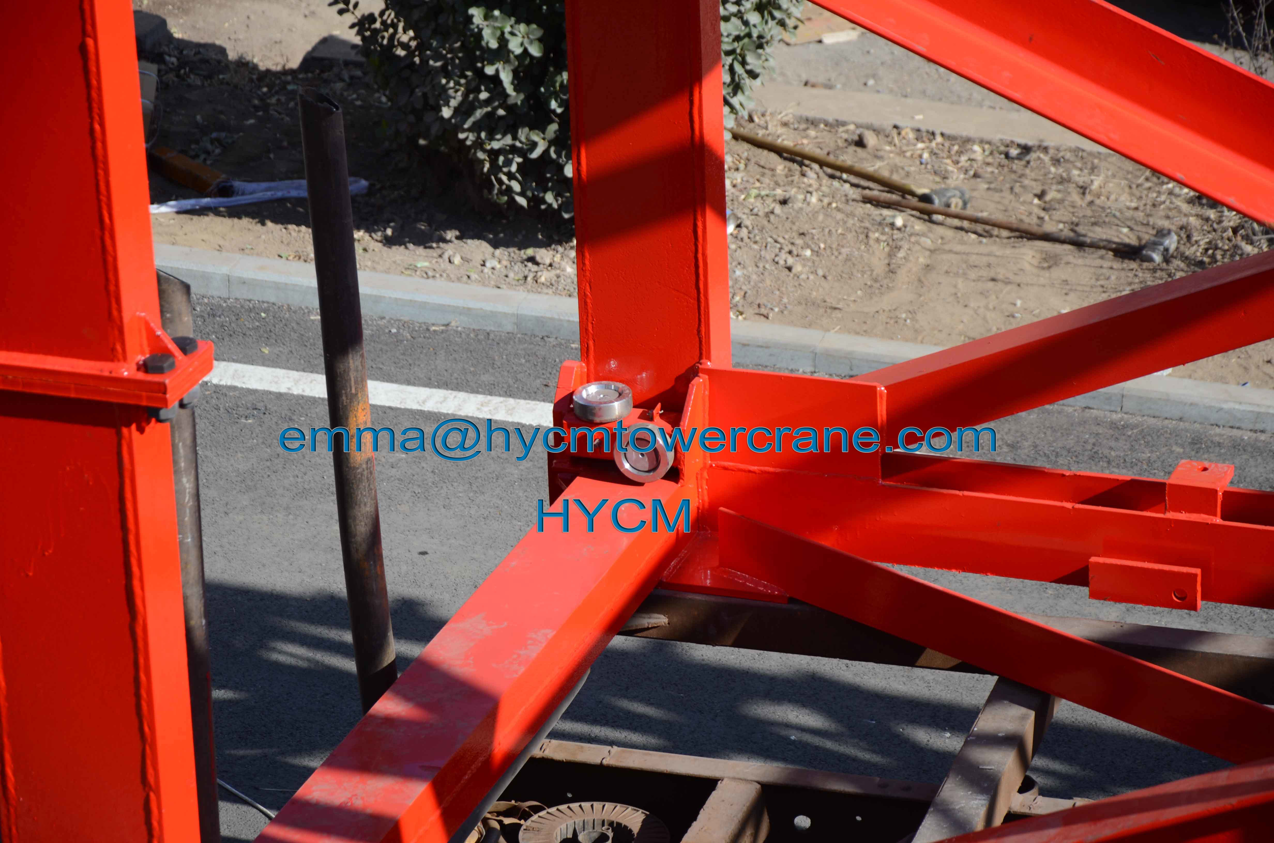 Large Load 20tons Topless Tower Crane PT8030 80M Jib Crane Length