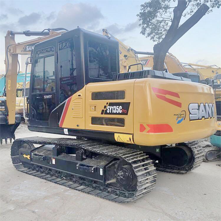 13000 KG Used Sany SY135C Excavator Original Design Hydraulic Pump Earth-Moving Machinery