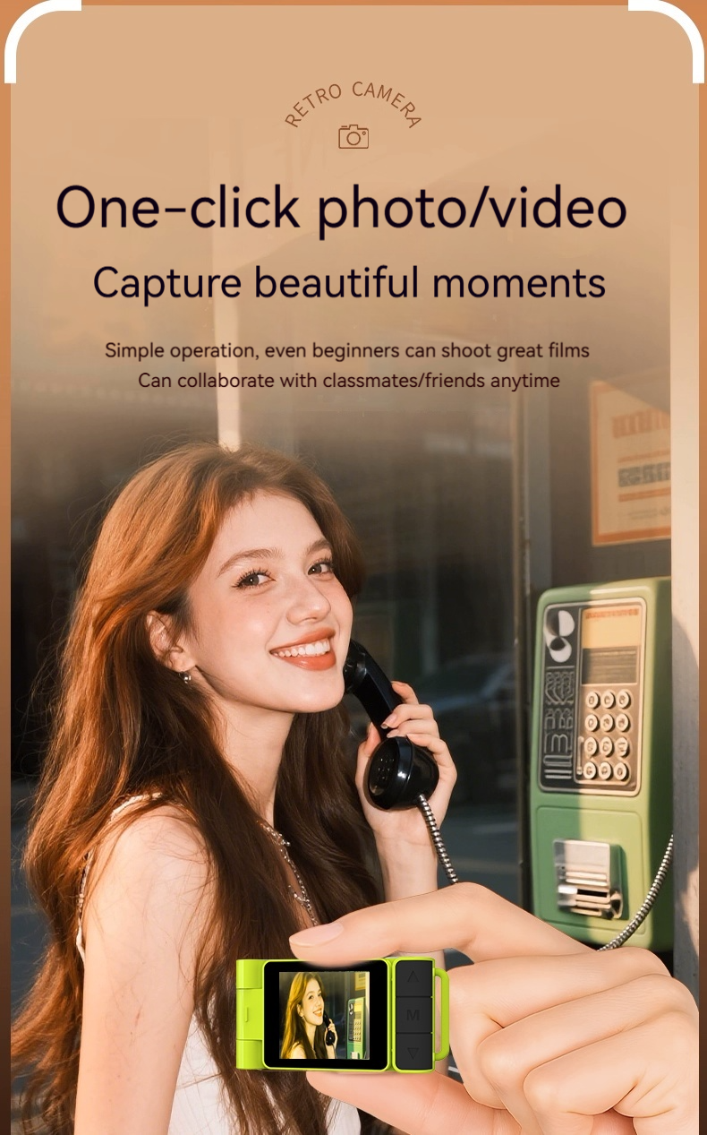 X5 Mini Compact Digital Camera Supply Kid Toy & Gift For Teen Girls Video & Photo Shoot