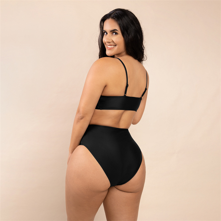 High Waist Beachwear Summer Bikini for Women Sexy Fitness Swimwear Custom Two Pieces