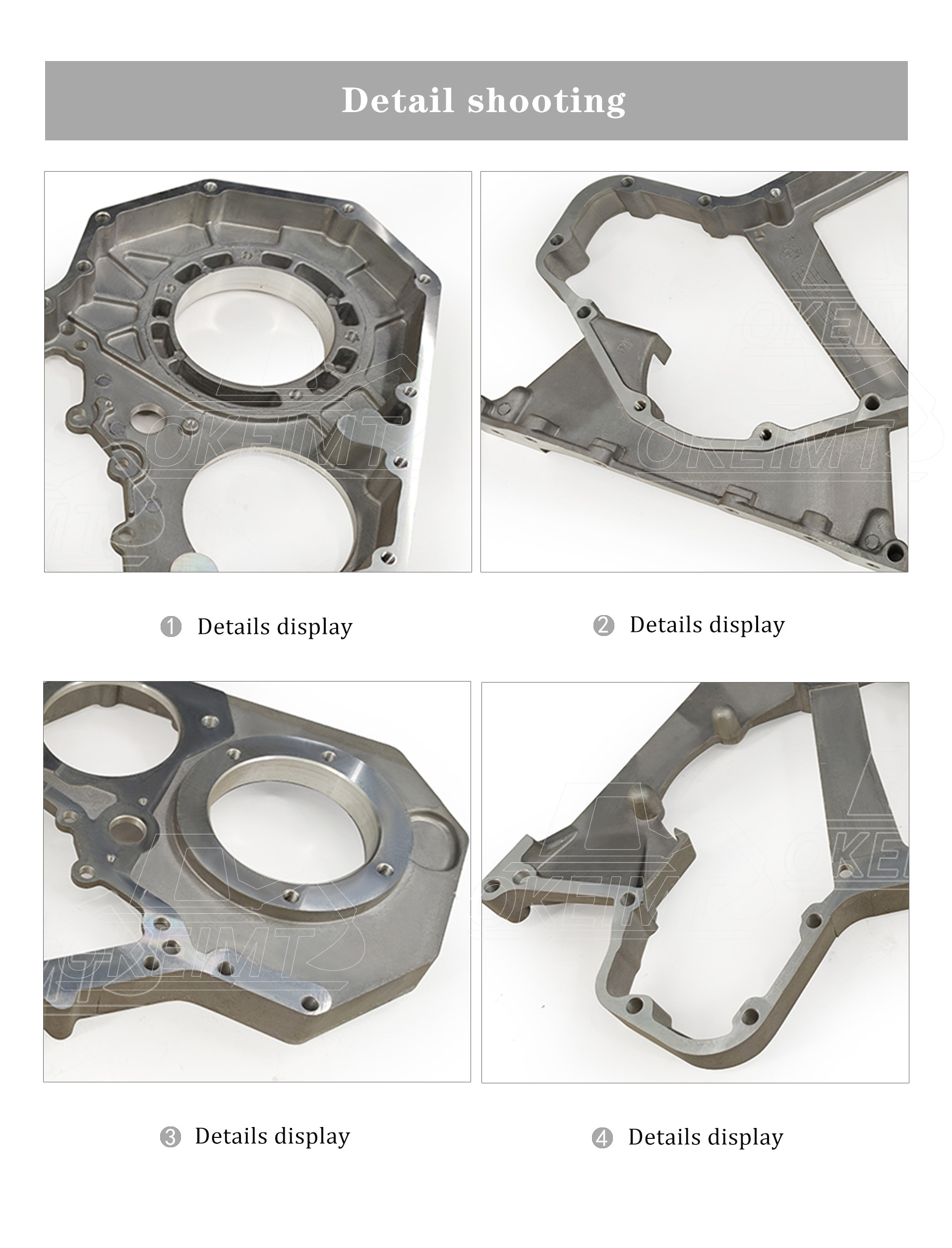 Excavator Engine Parts 6D102-519 Dongfeng Parts 6BT5.9 6BTA Engine Gear Housing 3960519