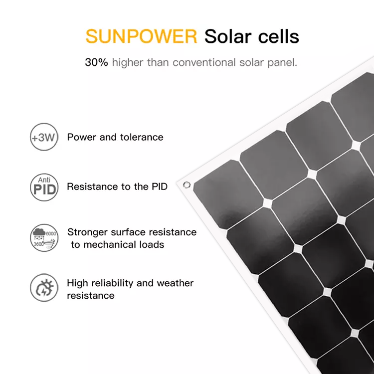 OEM Rollup Solar Power Flexible Panels 130W 150W 180W 2KG