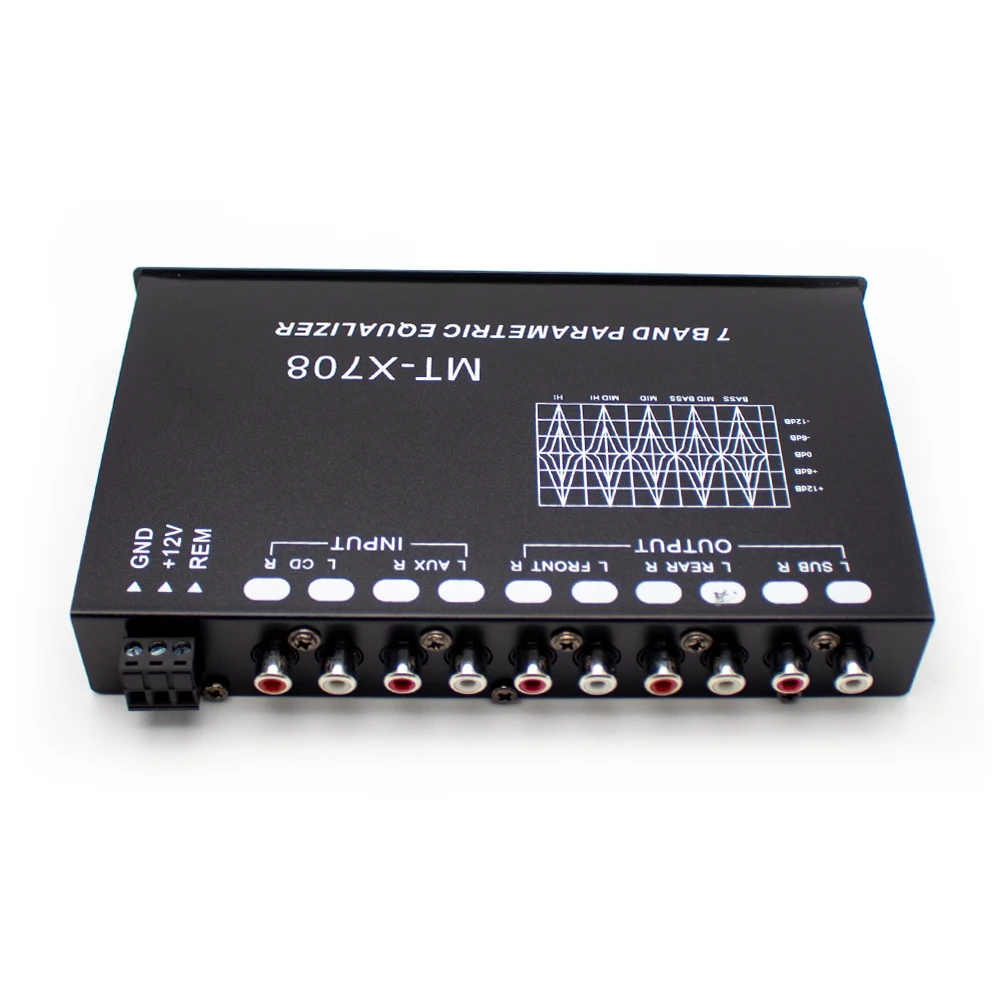 Car Equalizer with 5 Segment Equalizer AUX Input for Enhanced Car Audio System